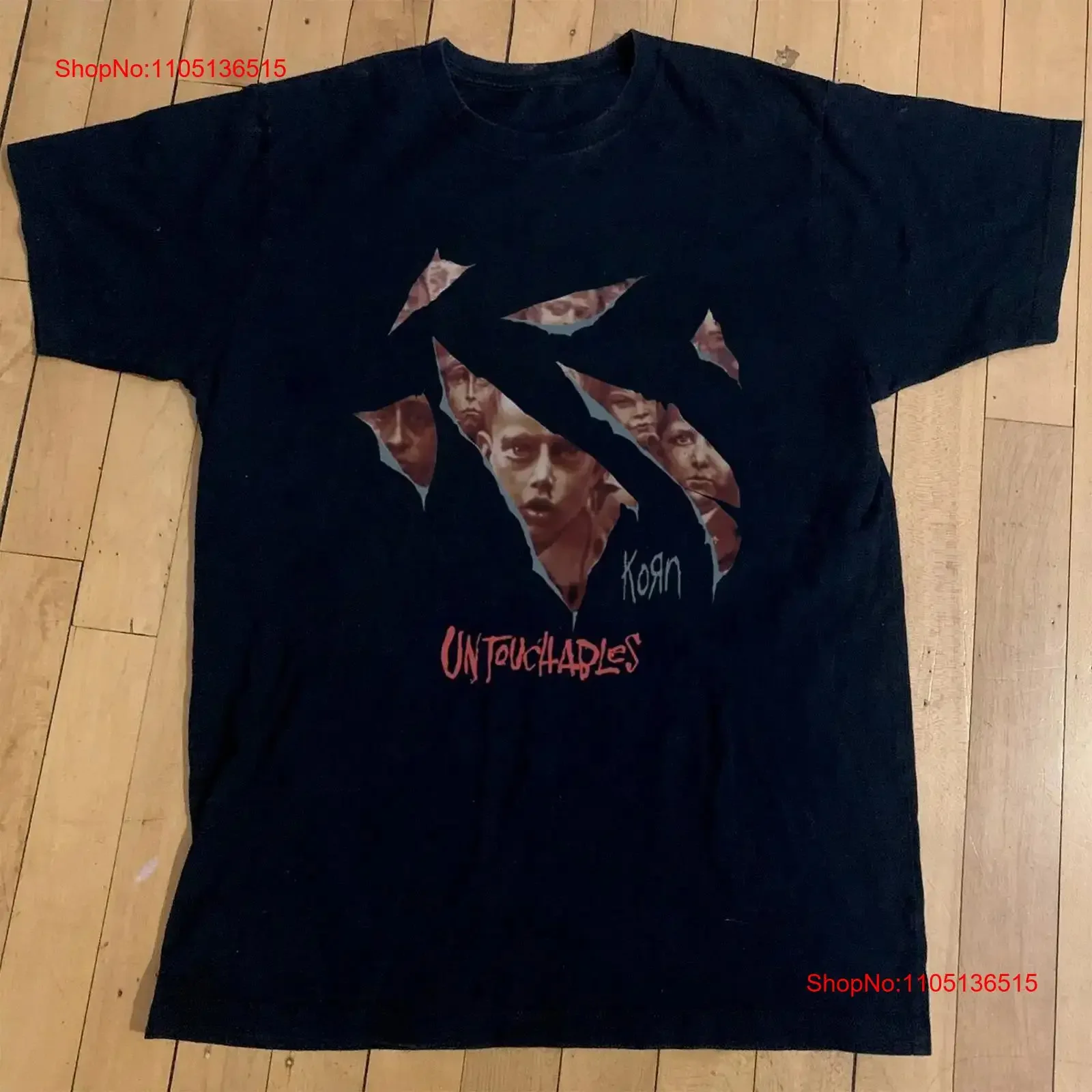 Hot Korn Untouchables T Shirt Black Cotton Size S 5XL vintage Washed graphic designer clothes Slightly Versatile Breathable
