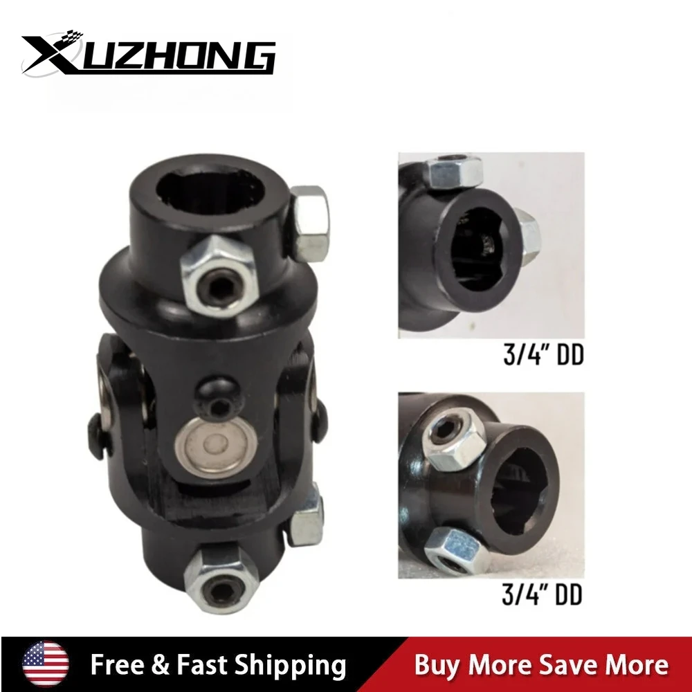 

114949 124949 Universal 3/4" DD x 3/4" DD Billet Steel Steering Shaft U Joint Coupling For Grinding Machines Automotive Parts