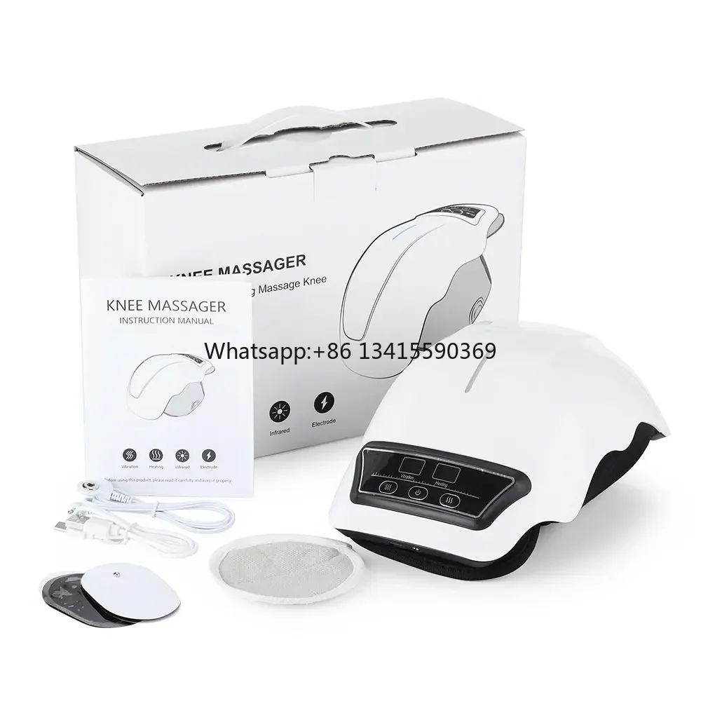 

Cordless Electric Knee Massager with Vibration and Heat Warmer Portable Pain Relief Product