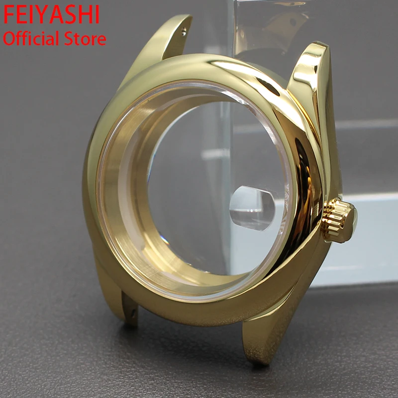 

36mm/40mm Stainless Steel watch Cases Sapphire Crystal Glass For Oyster Day Date NH34 NH35 NH36 Miyota 8215 Movement 28.5mm Dial