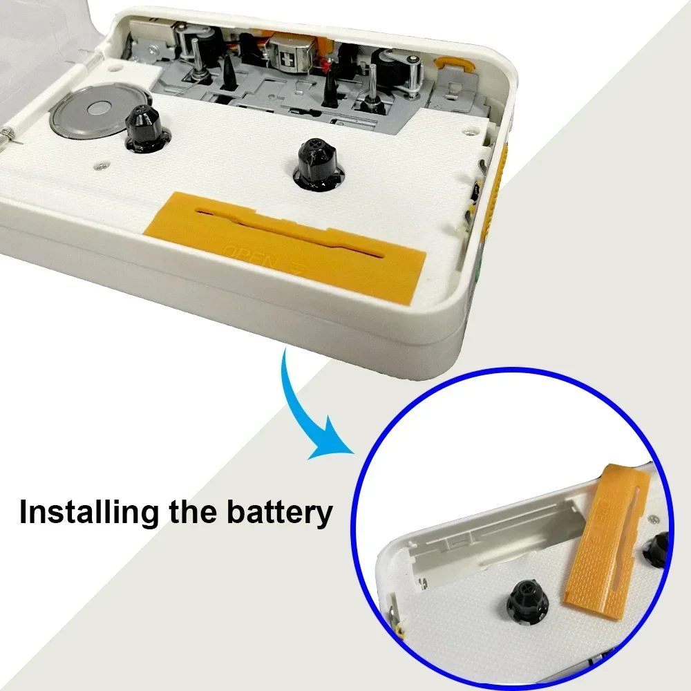 Tragbarer Kassettenspieler Walkman Kassettenspieler USB-Kassettenrekorder, Kassetten-zu-MP3/CD-Konverter über USB, 3,5-mm-Kopfhörer