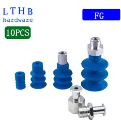 10PCS/Pack Pneumatic Vacuum Suction Cup Sucker FG9 Silicone Three-layer Vacuum Chucks Injection Molding Machine Accessories