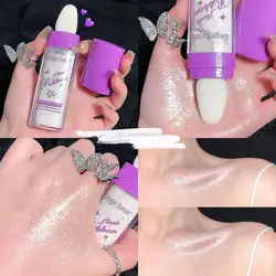 Shimmer Fairy Powder White Loose Highlighter Face Body Glitter Wand Makeup Bronzer Illuminator polvo de hada Cosmetic
