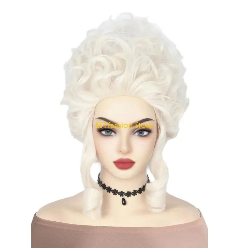 

Y5GC 70s 80s Singers Wigs Short Curly Blonde Beehived Wigs for Women Halloween Costume