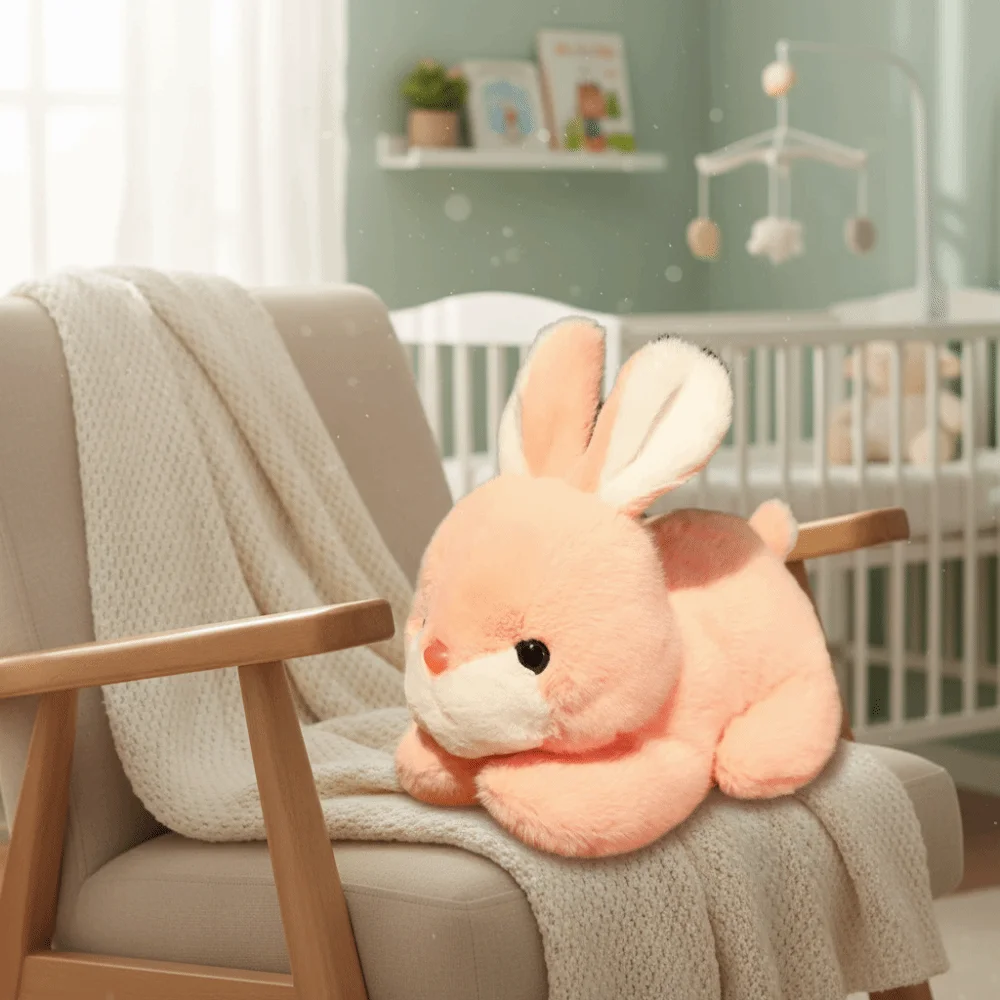 Soft Soft Rabbit Red Bunny Simulation Design Simulation White Rabbit Rabbit Mid-Autumn Festival