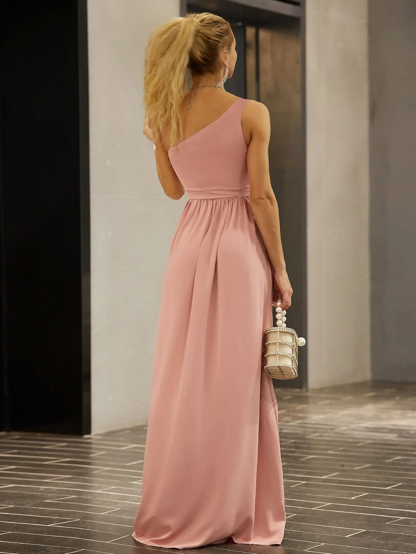 Yissang Solid One Shoulder Maxi Long Dress Women Cut Out Side Split Sexy Dress pink Summer Dresses 2022 - AliExpress 200000345 Yissang Solid One Shoulder Maxi Long Dress Women Cut Out Side Split Sexy Dress pink Summer Dresses 2022 - AliExpress 200000345