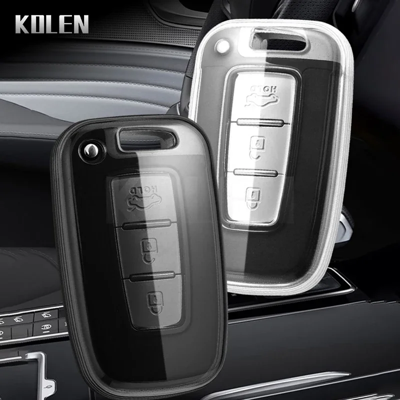 

TPU Car Key Remote Case Cover Shell Holder For Kia Forte Rio 3 K2 K3 K5 Sportage For Hyundai IX35 Sonata 8 Sorento Optima Forte