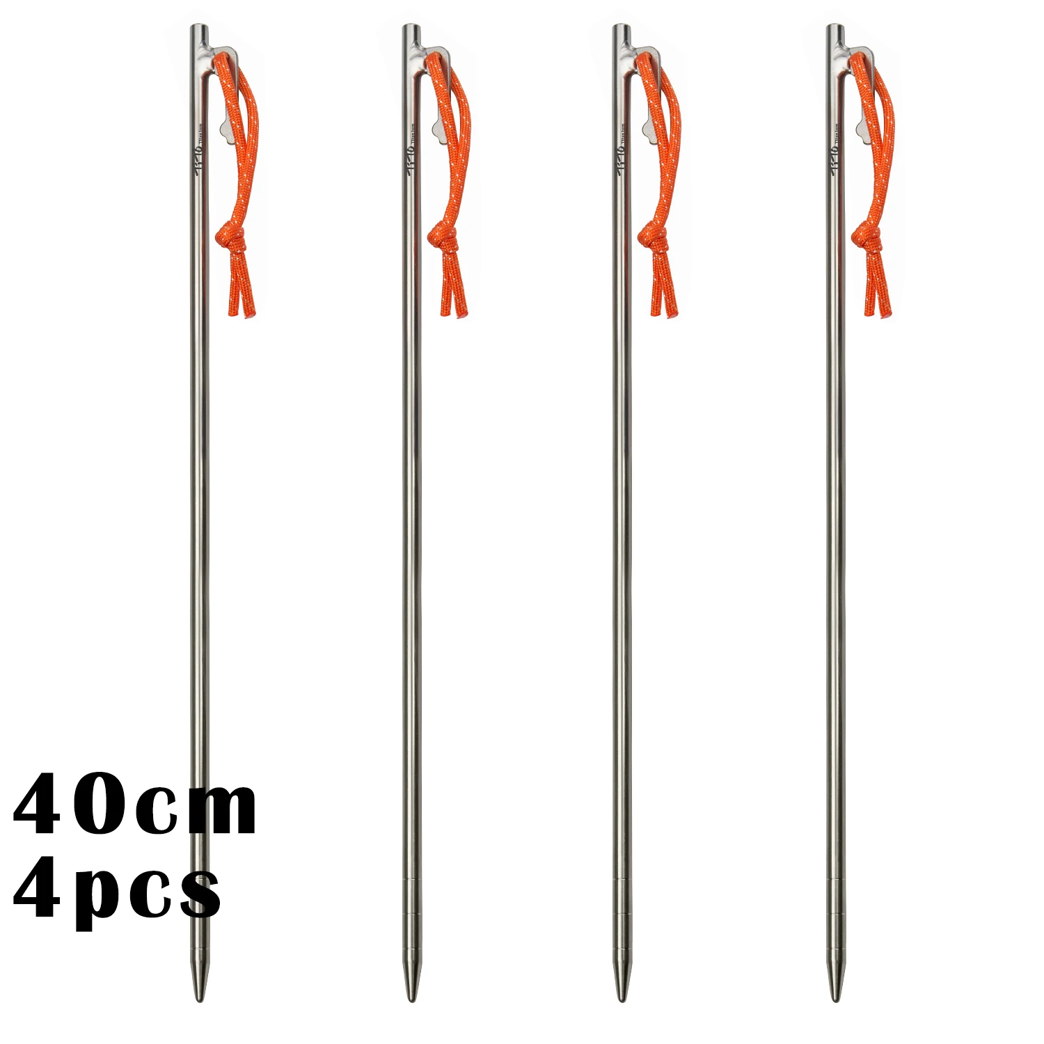 Tito Titanium Legering Tent Haringen Outdoor Camping Tent Nagel Anti-Buiging Zware Luifel Titanium Tent Staak 20/24/30/35/40Cm