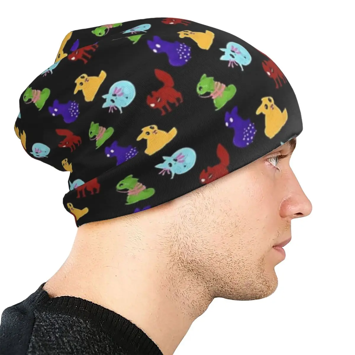 

Rain World Downpour Slugcats Skullies шапки шапки теплая осенне-зимняя уличная шапка вязаная шапка для взрослых унисекс