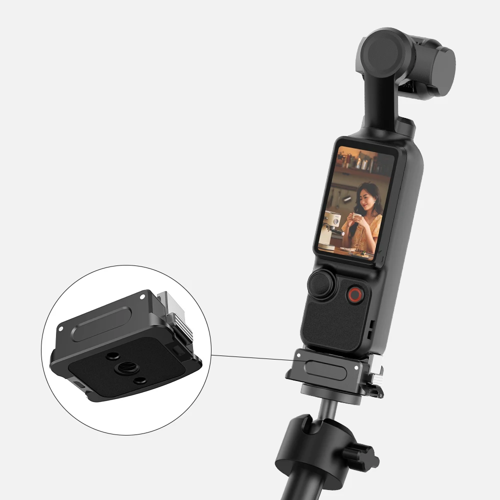 

for DJI OSMO POCKET 3 Adapter Dock 1/4 Thread Fixed Dock Dual Interface Accessories