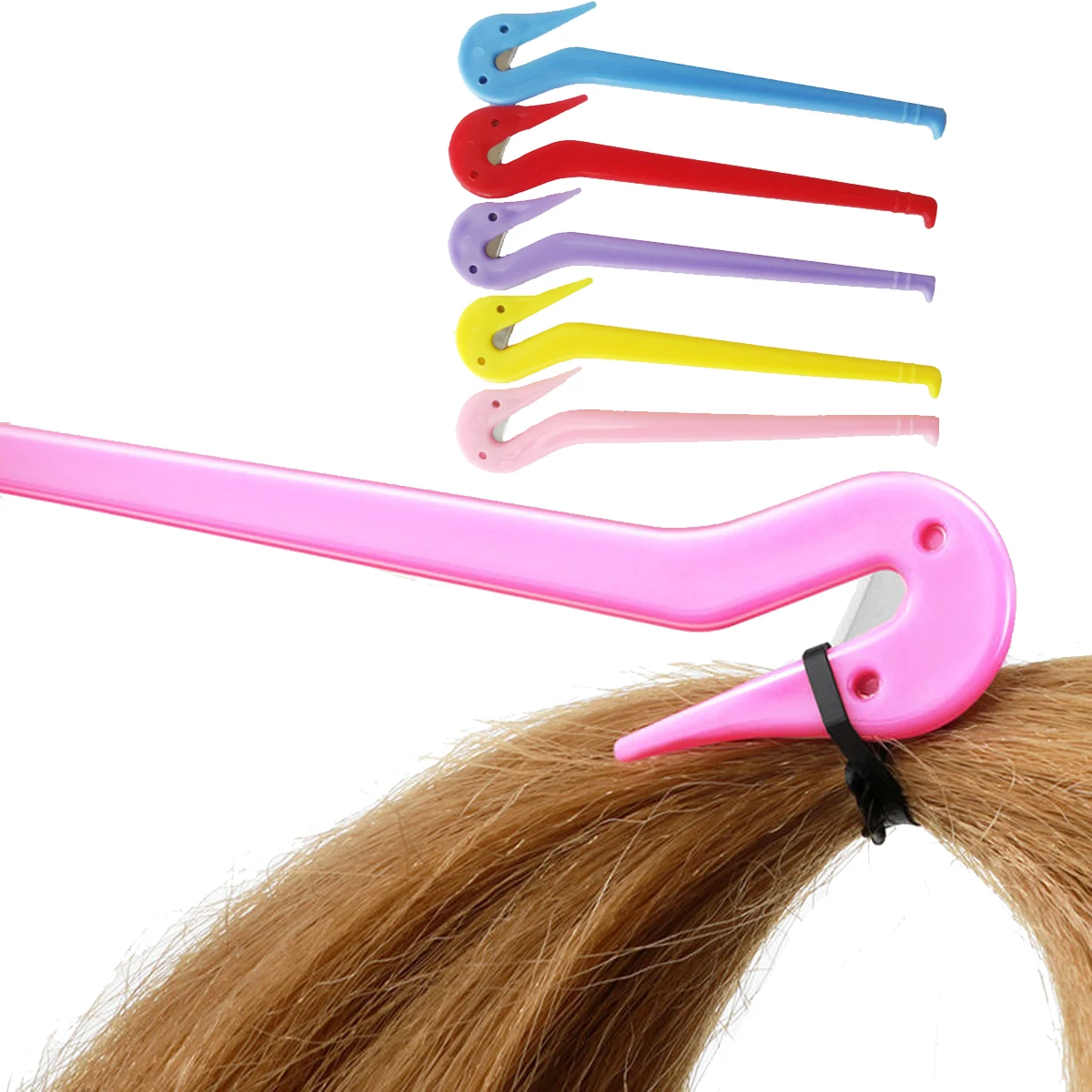 1Pc Disposable Rubber Elastic Hair Bands Cutter Girls Ponytail Holder Headbands Cutting Tool Kids Hair Accessories