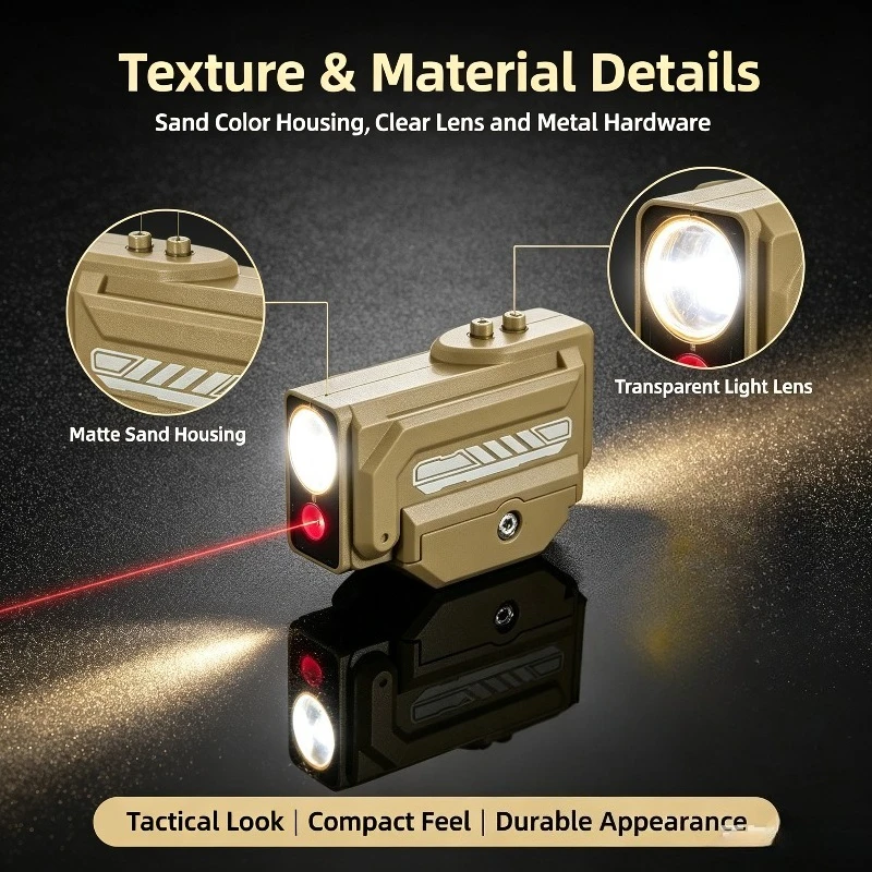 2 in 1 Decor Light Set for 20mm Rail Thickened Plastic Stable Installation Hobby Accessory
