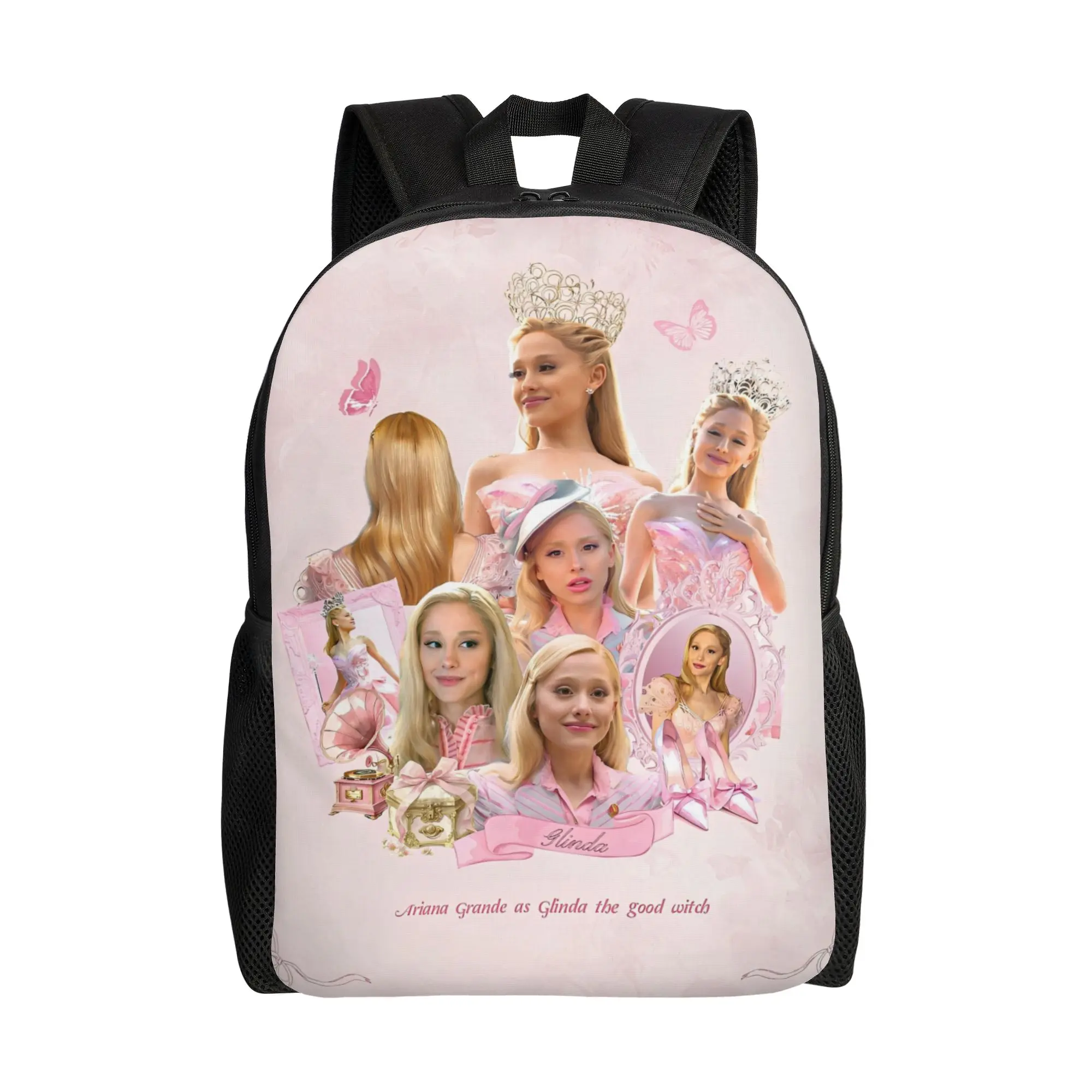 

Рюкзак Wicked Glinda: Элегантный модный рюкзак-коллаж для студентов, путешествий и походов, в стиле фильма «Хорошая ведьма», унисекс, для ноутбука, из холщовой ткани