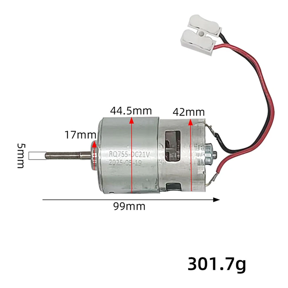 22000RPM 755 DC Motor 21V Large Torque For Hand Drills CNC Tools Office Automation Equipment Industrial Machinery