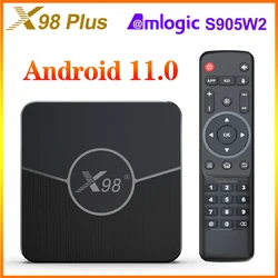 2024 New X98 Plus Tv Box Android11 Amlogic S905w2 Av1 2.4g&5.8g Dual Wifi Hdr10+ Set Fast Box Top Box Media Player Spain Tv