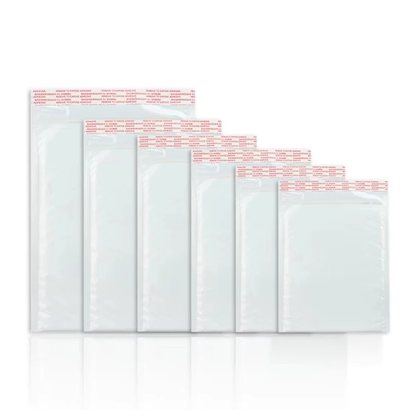 Bulk 10-30 Shockproof White Foam Envelope Bag Self-sealing Padded Mail Bubble Bag Envelope Shipping Office Packaging Parcel
