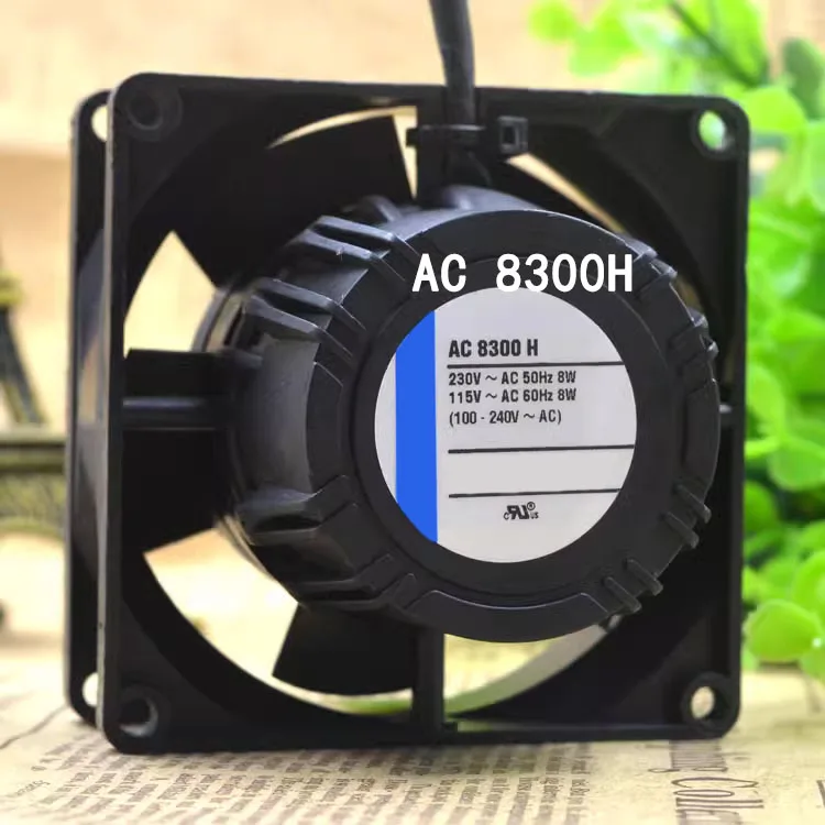 1Piece new Axial flow fan radiator AC230V 8W 5060HZ Silent Cooling Fan 80X80X32mm AC8300H Cooling Fan