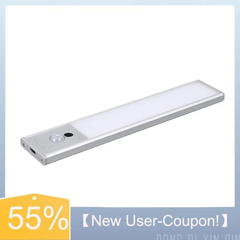 

【Fast Delivery】124LED Motion Sensor Lights Indoor Temps Dimmable Under Cabinet Lighting Rechargeable Wireless Closet Lights Nigh