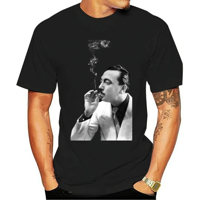 New Arrival fashion heavyweight Hot Sale vintage Summer streetwea Django Reinhardt Smoking Gypsy Jazz Swing Manouche T-Shirt2024