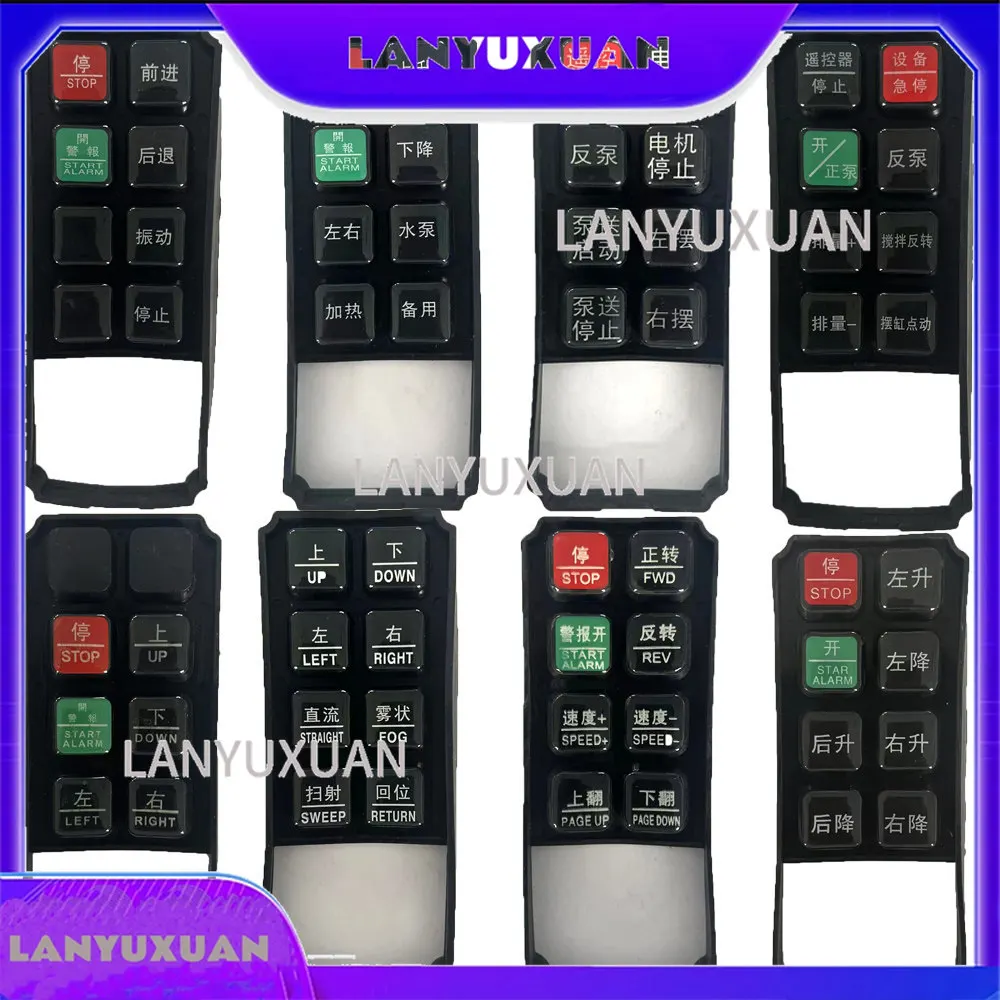 

Hot Sales Factory price customization Yuding industrial remote control Customized rubber buttons, rubber buttons, font customiza