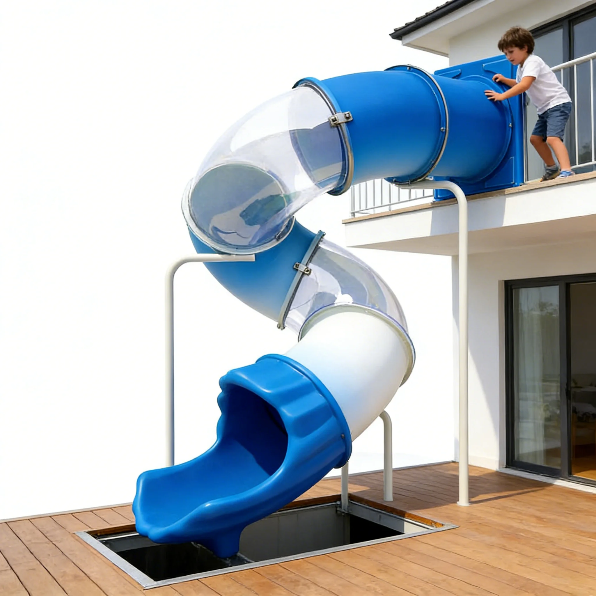 

High Quality Plastic Tube Slide Spiral Design for Outdoor Playgrounds Encouraging Active Play and Adventurepromote sales
