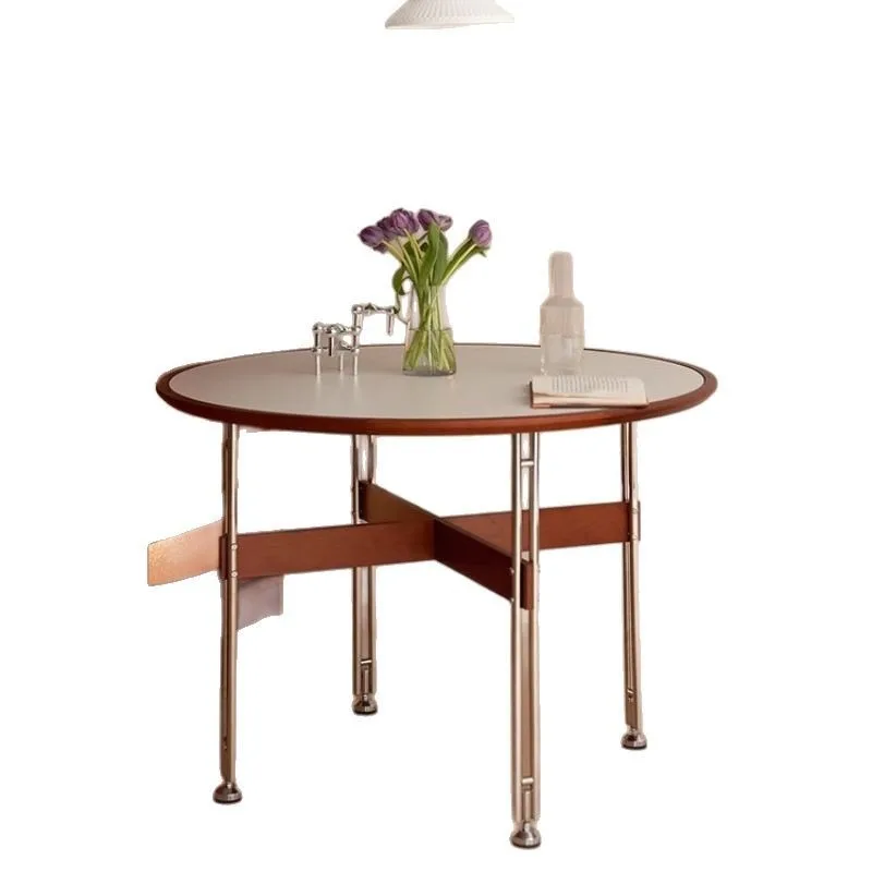 Retro cherry swatch dining table small apartment table negotiation table