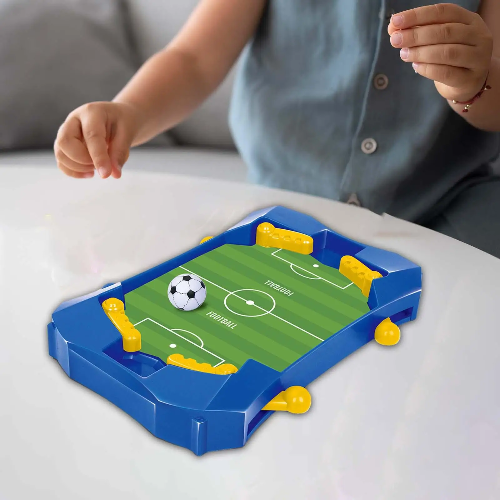 Mini Tabletop Soccer Shootout Game Arcade Soccer Table Game for Party Family