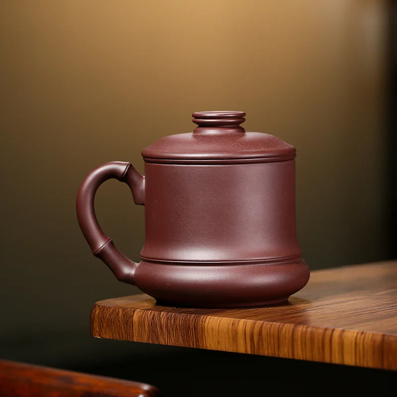 

High Quality Yixing Purple Sand Cup with Cover Household Manual Filter Boccaro Ore Clay Large Tea