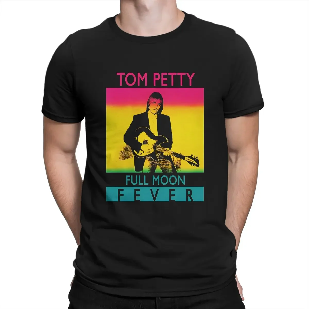 

Tom 024 Lawang Awesome Pure Cotton Tees Short Sleeve The Heartbreaks Band Petty SingerMen's T-Shirt Tom Full Moon Fever Tour 2