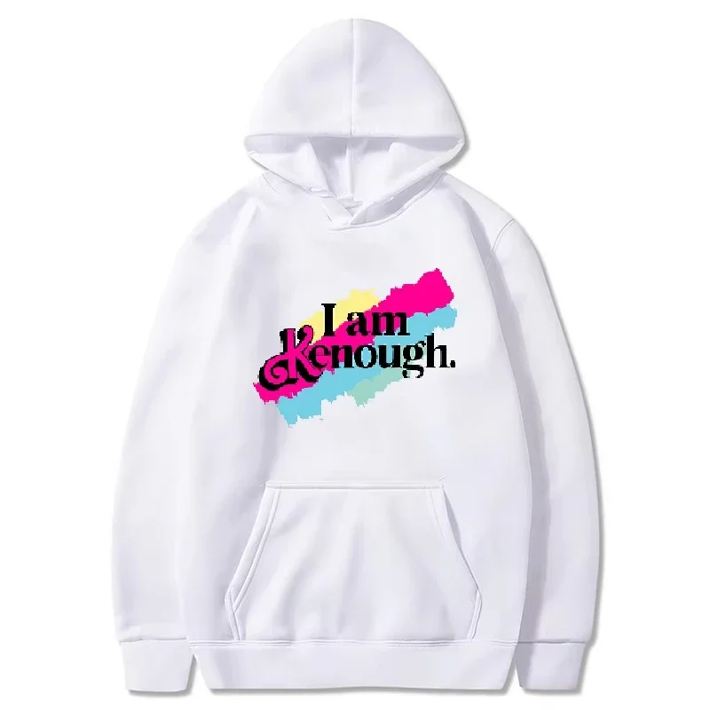 

I Am Kenough Hoodies Women Fashion Graphic Printed Sweatshirts Men Casual Harajuku Sportwear Hooded Pullover Sudaderas Tracksuit