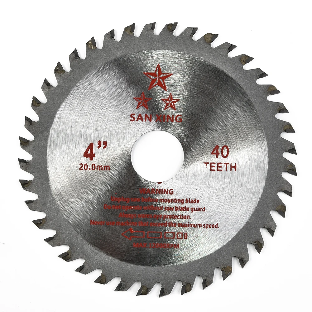 4.5/4 Inch Steel Circular Sawing Blade Woodwork Spare Replacement Tool 115mm 40 Teeth Wood Plastic Hard Rubber Convenient