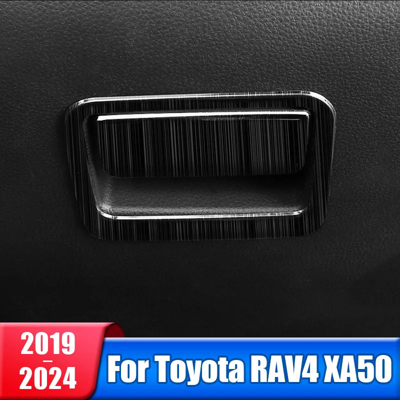 

Car Co-pilot Glove Box Switch Handle Cover Stickers For Toyota RAV4 2019 2020 2021 2022 2023 2024 RAV 4 XA50 Hybrid Accessories