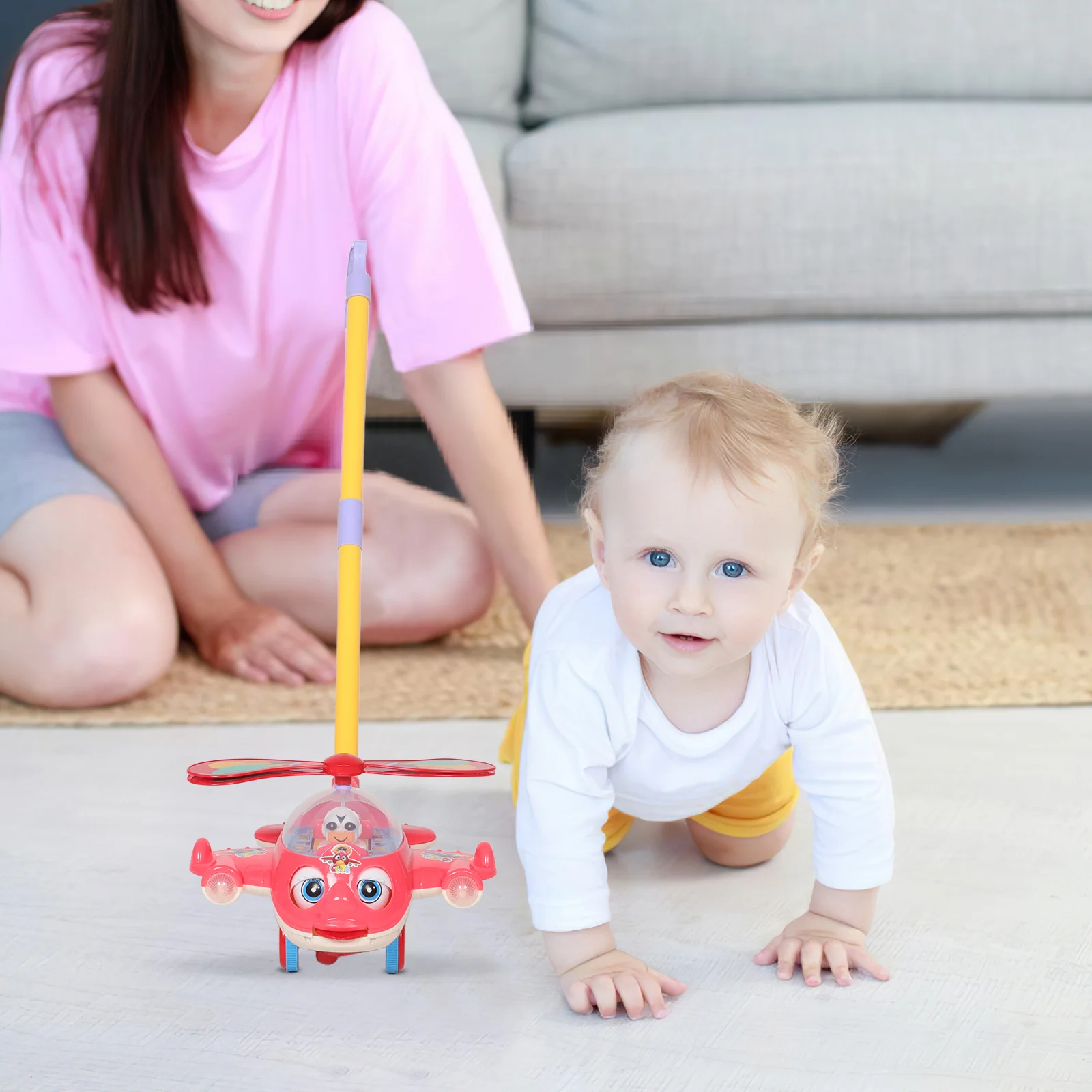 

Baby Stroller Animal Pull Toy for Toddlers Toys Push Shopping Cart Boy Activity Center Walker Plastic Walking