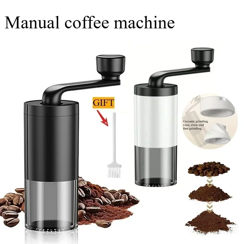 Mini Grinder Coffee Mill Manual Portable Household Hand Coffee Machine Grinder Coffee Bean Gift of Office Home Traveling Camping