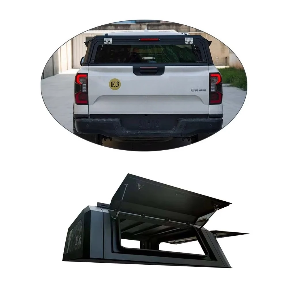 

F150 Folding Aluminum Alloy Hard Top Truck Bed Cap Waterproof Rear Canopy for Pickup Tool Storage Canopy
