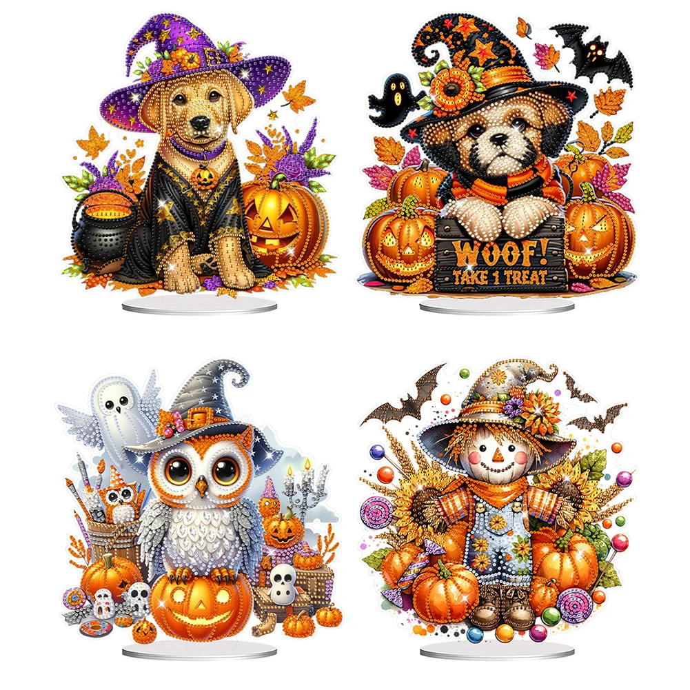 

Акриловая настольная картина особой формы с изображением совы, Наборы украшений для алмазной живописи 5D «сделай сам», украшение для стола в спальню