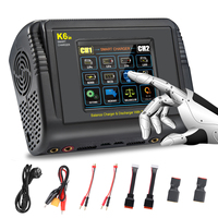 HTRC K6+Pro Lipo Battery Charger DC 400W AC 200W Charger Discharger For LiHV LiFe Li-lon NiCd NiMh Pb LiPo Batteri RC Charger