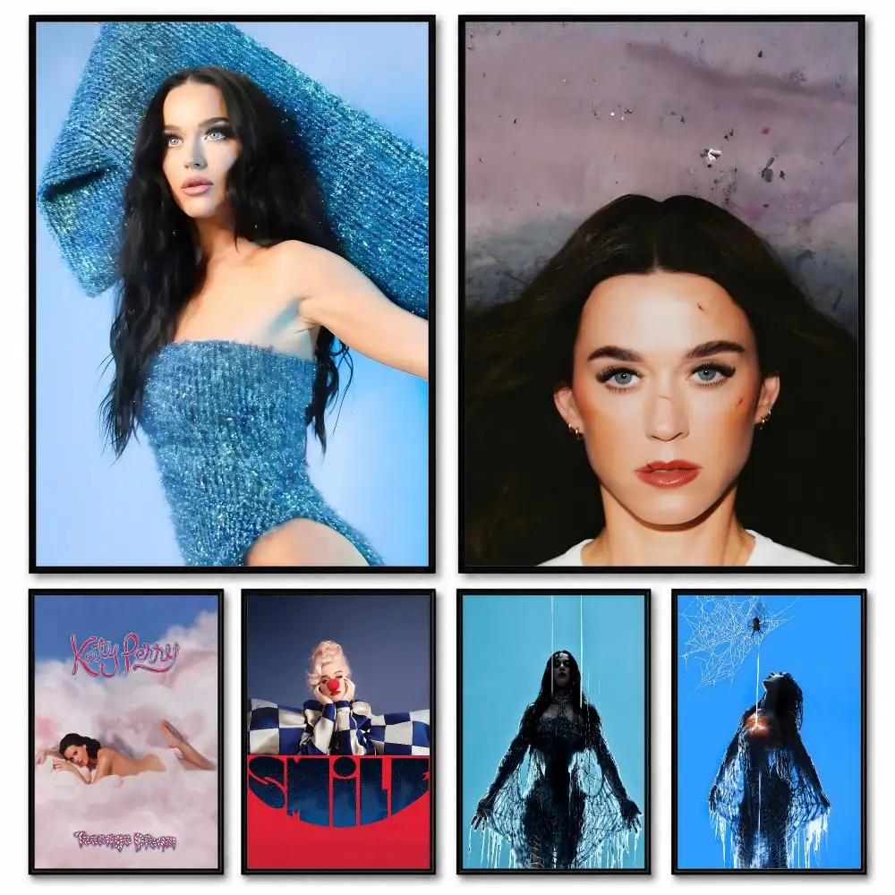Singer K-Katy P-Perry Hot Album Poster Room Decor Home Wall Art Printing Waterproof Garage BedRoom Posters Gift