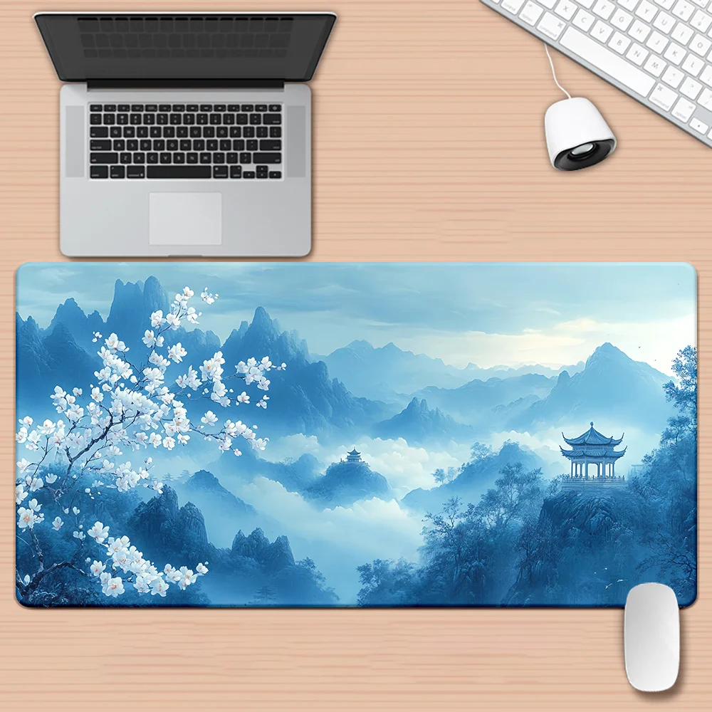 

XXL Office Mouse Pad soft fabric surface desk grip rubber base for home office laptop keyboard desk comfortable desk accessory f