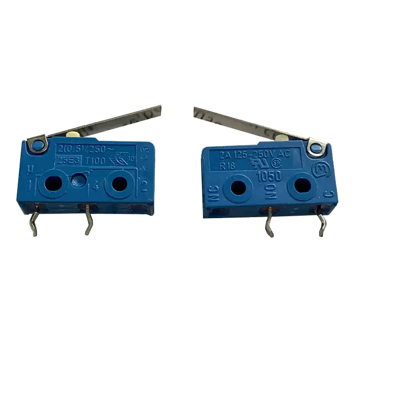 1050 microswitch 2-pin travel limit switch with swing rod iron sheet normally open 2A125/250V