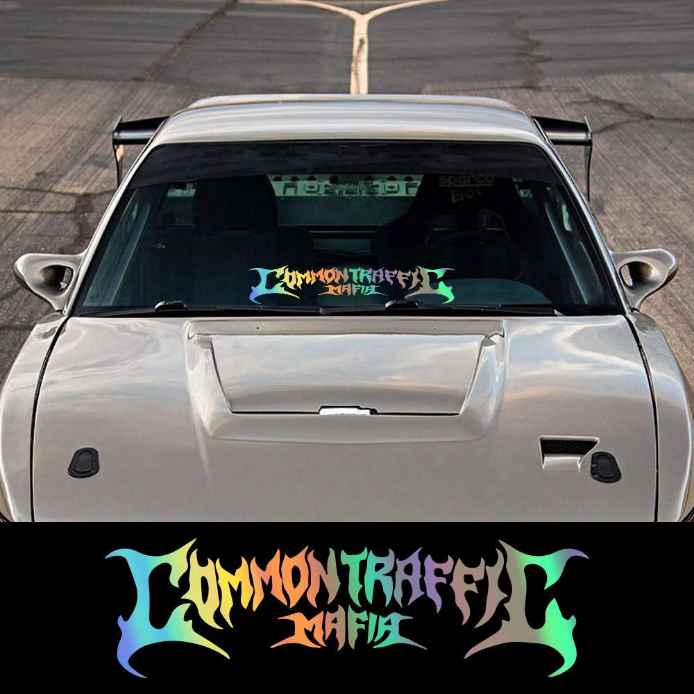 زجاج سيارة راية الرسومات النافذة الخلفية المرور المشترك المافيا سباق المشارب شارات الفينيل شاحنة الجسم ملصق اكسسوارات الديكور