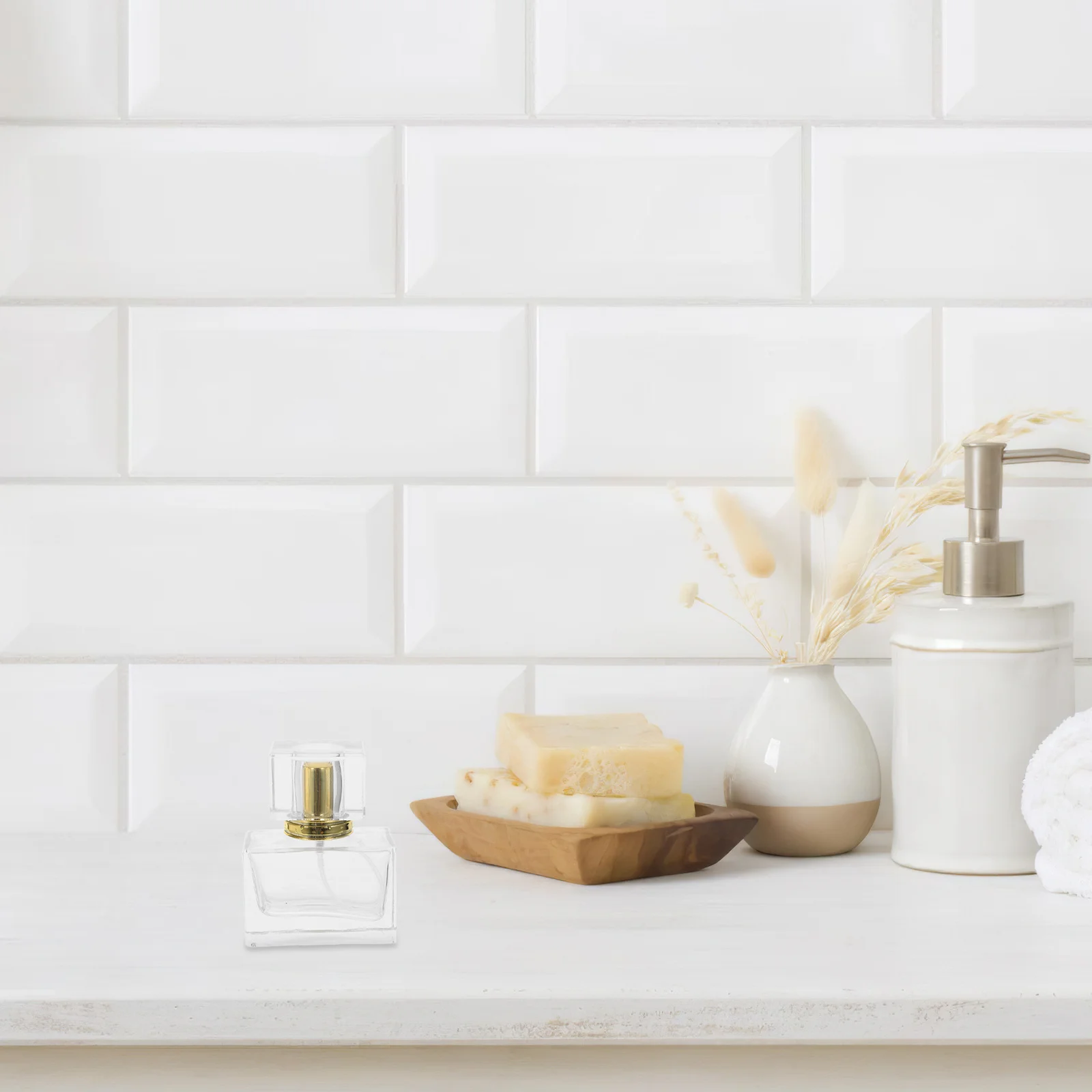 3 قطعة زجاجات عطر زجاجية فاخرة فارغة قابلة لإعادة الملء 30 مللي حاوية رذاذ للسفر موزع عطر مدمج شفاف للركوب #5