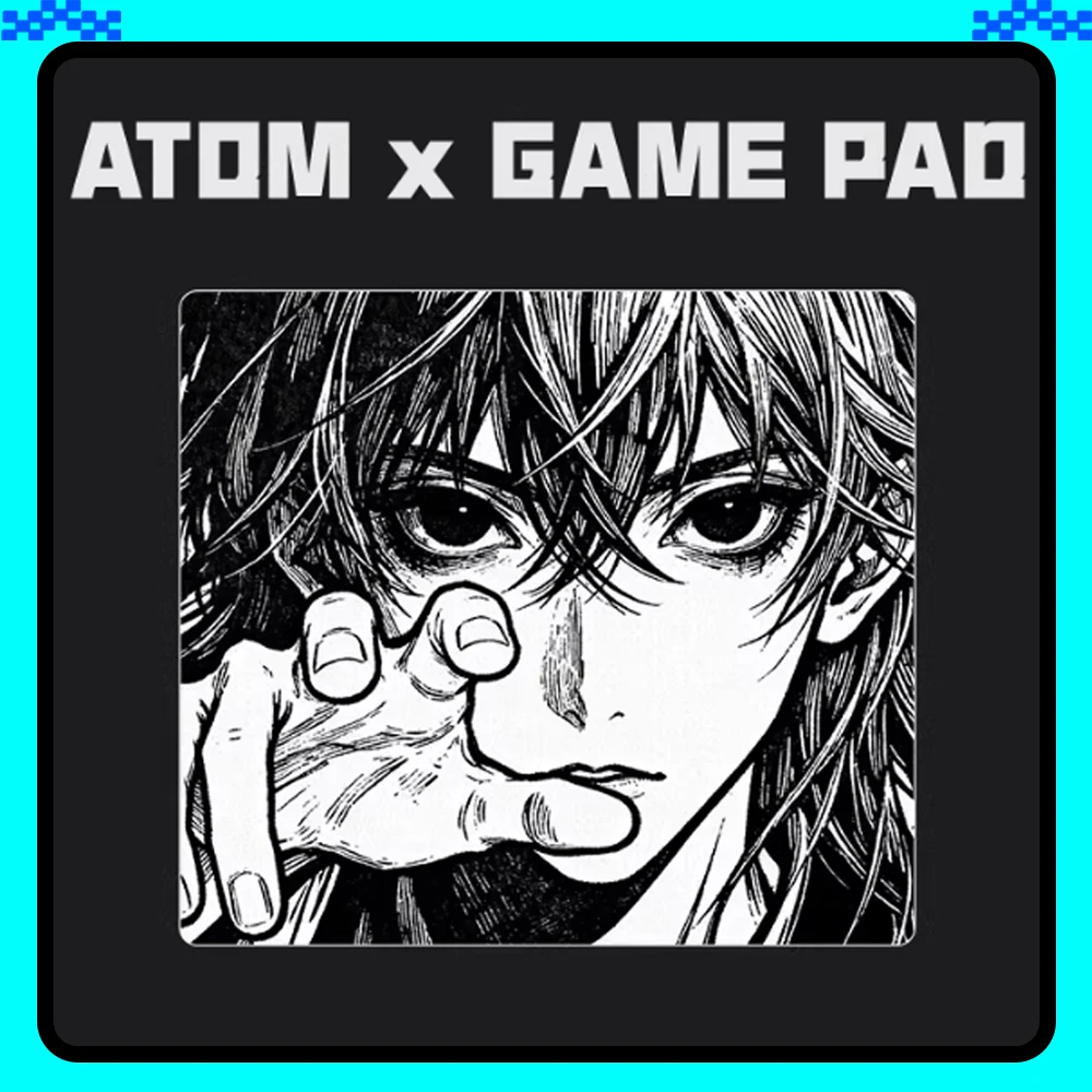 ATOM Resin Gaming Mousepad FPS Control and Speed Mouse Pad Skidproof Waterproof For CSGO APEX Valorant Pc Accessories Gifts