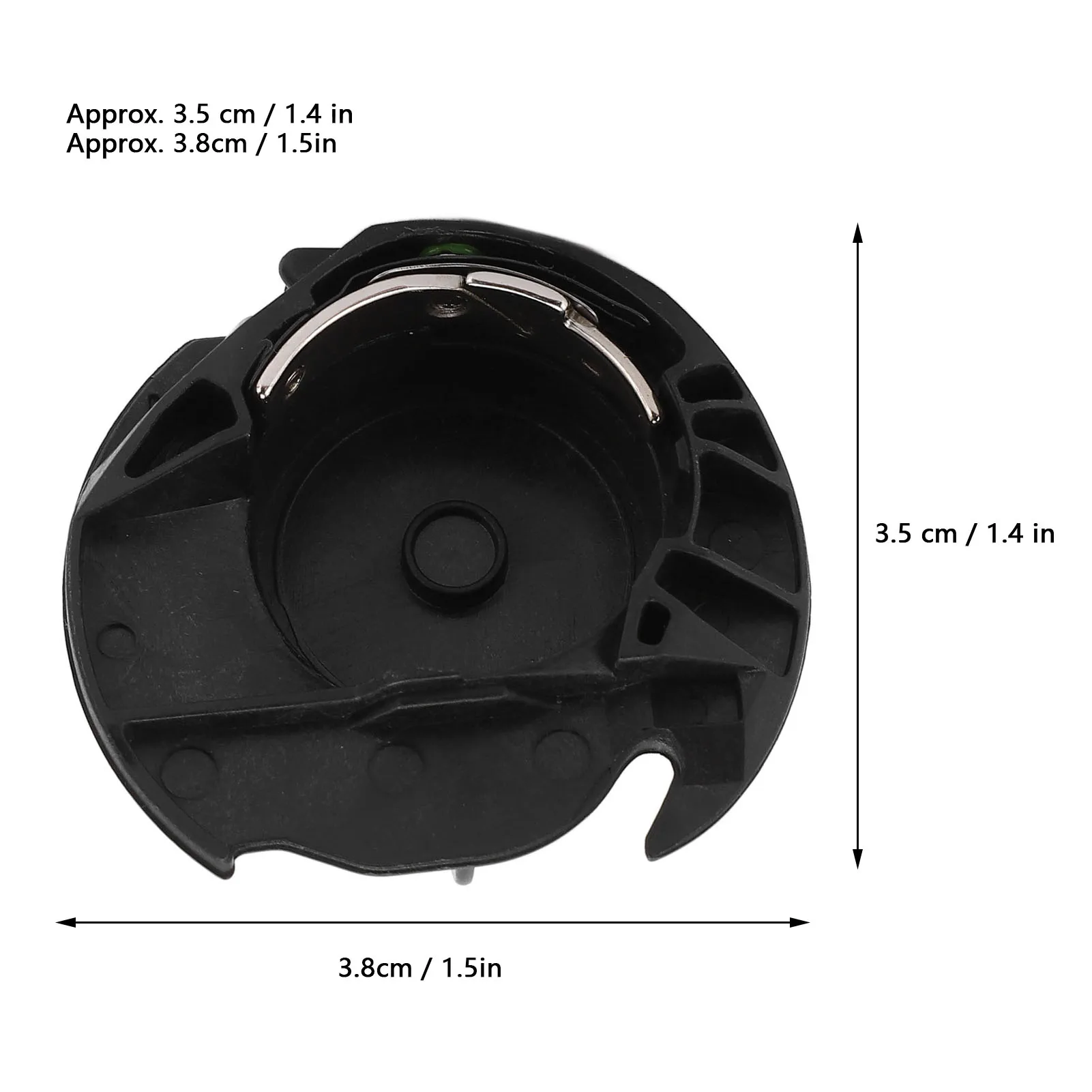 Sewing Machine Bobbin Case 3.5x3.8cm/1.4x1.5in Plastic Black Sewing Machine Bobbin for Brother XG4227001 XC8993321 XE9326001