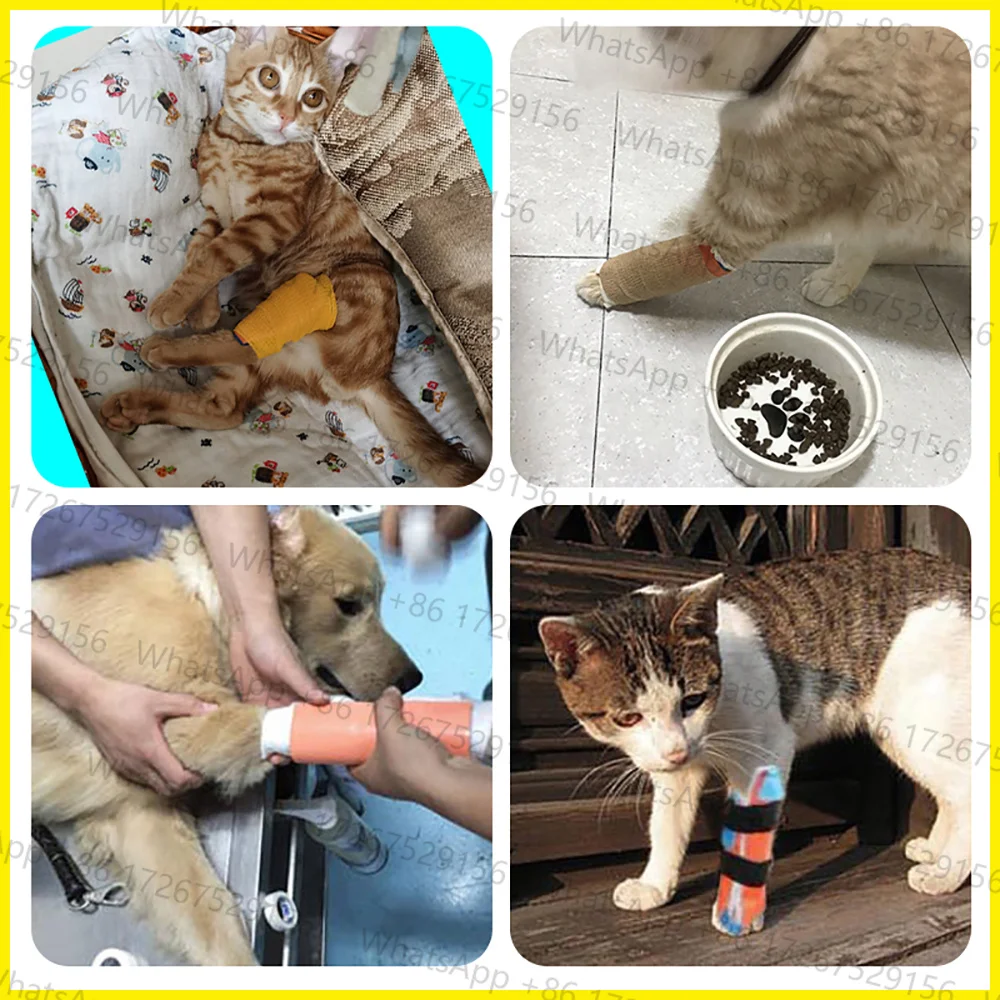 Applicable to1Roll Pet Orthopedics First Aid Splint Polymer Fracture Training Bandage Outdoor Fixation Aluminum Plate Tool Acces