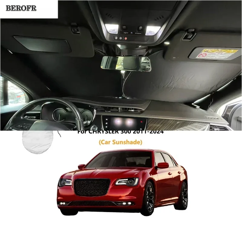 For CHRYSLER 300 2011-2024 Car Sunshade Sun Shade Front Rear Window Film Windshield Visor Cover UV Protect Reflector