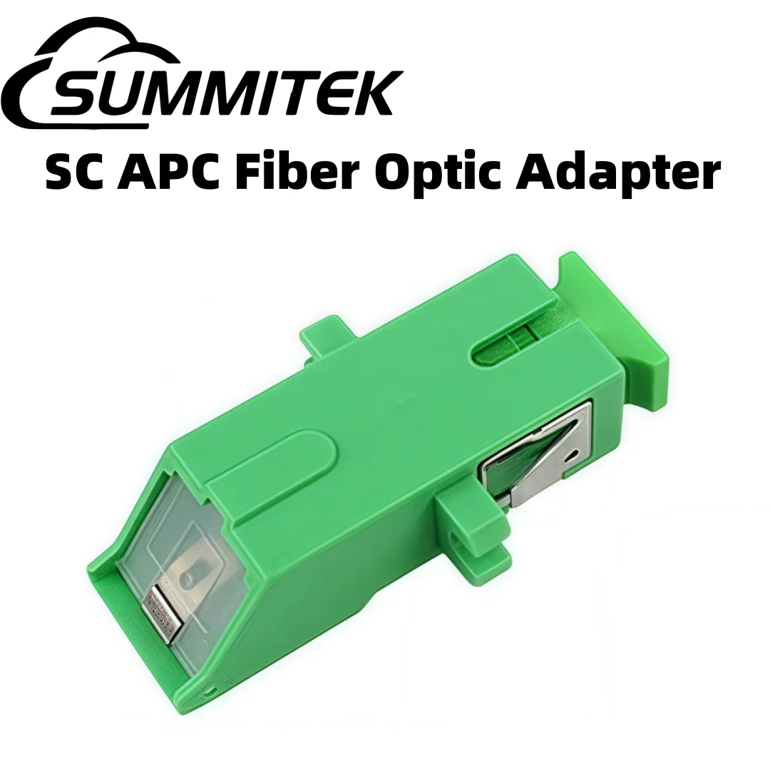 Summitek Fiber Optical Adapter SC APC SX Inner Shutter Avoid Laser Adapter Without Flange For Fiber Optic Coupler