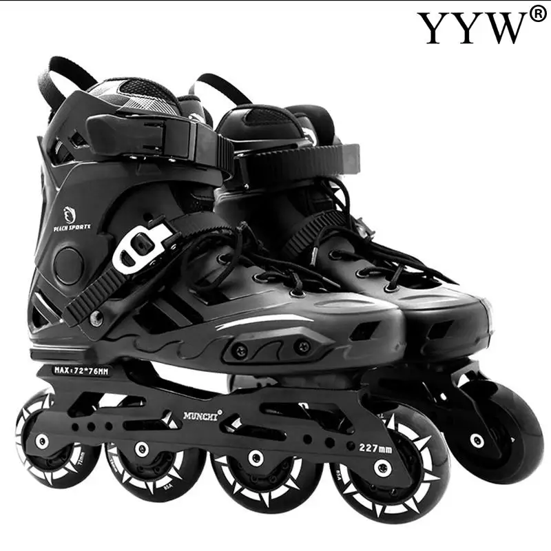 

4 Wheels Quad Kick Roller Skates Shoes For Adult Men Kids Women'S Skating Shoes Inline Man Sneakers Rollers Skate Shoes Patins