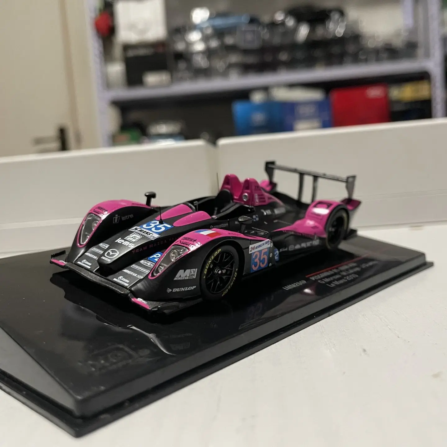 IXO Escala 1:43 Aleación fundida 2010 Mazda Pescarolo 01 JUDD # 35 juguetes coches de carreras modelo clásicos regalo para adultos recuerdo exhibición estática