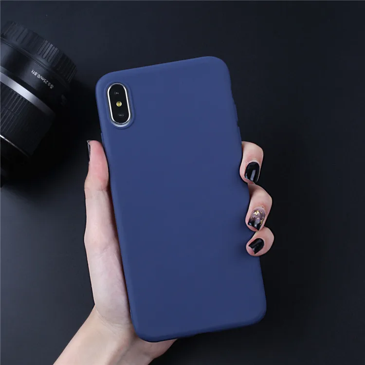 Luxury Matte Phone Case for iPhone X XR XS max Case For iphone 11 12 Pro Max 6 7 8 Plus SE 2020 Silicone Soft Back Cover Cases